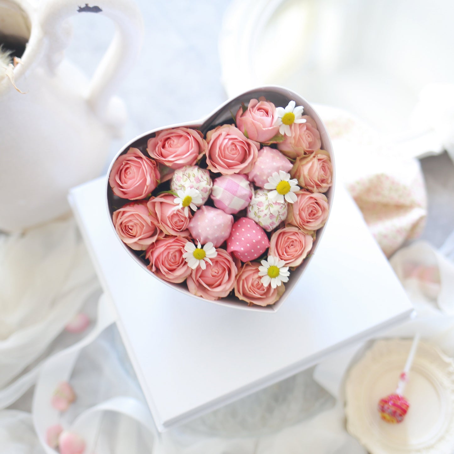 heart shaped flower box